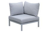 Luna aluminium loungesofa - Hjørne