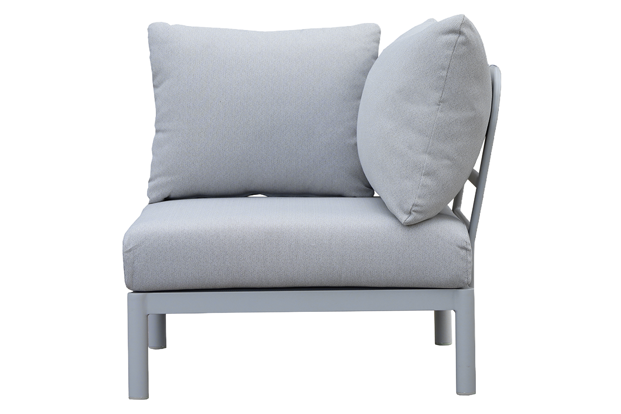 Luna aluminium loungesofa - Hjørne
