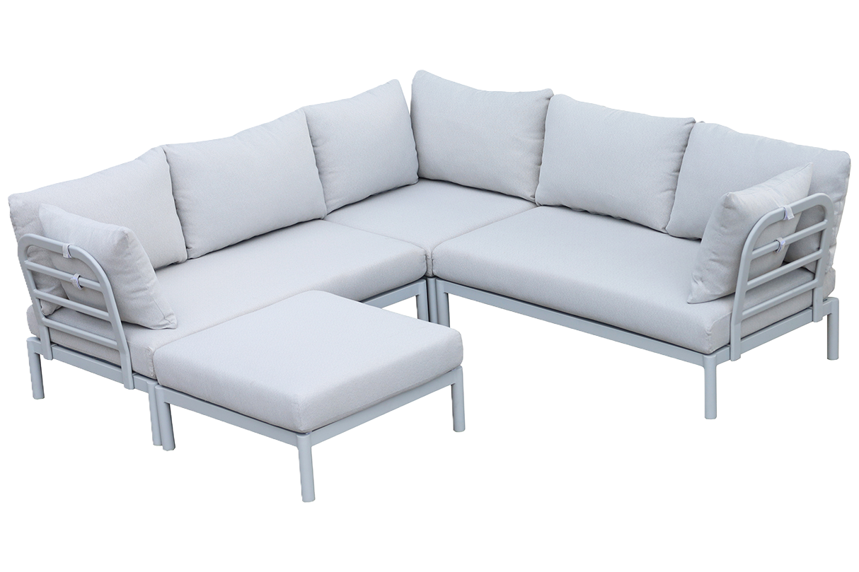 Luna aluminium loungesofa - Hjørne