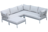 Luna aluminium loungesofa - Hjørne