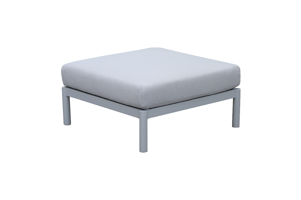 Luna aluminium lounge puf / bord