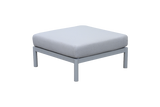 Luna aluminium lounge puf / bord