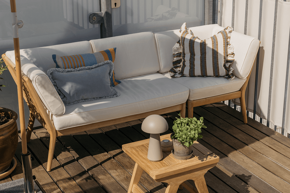 Sienna teak high back loungesofa - hjørne