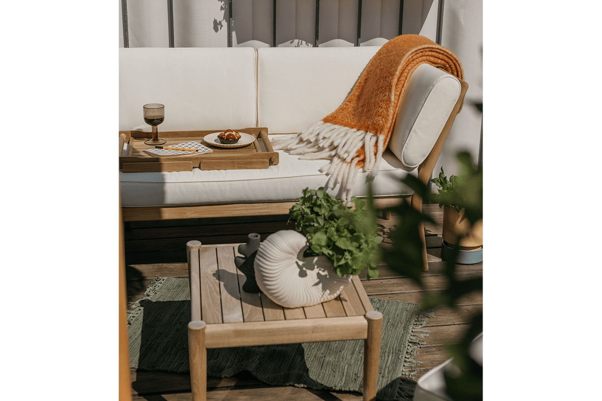 Sienna teak high back loungesofa - højre