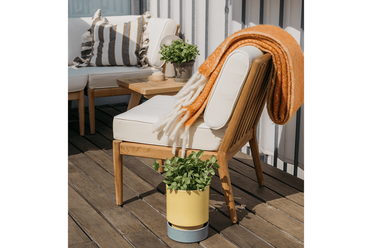 Sienna teak high back loungesofa - midtermodul