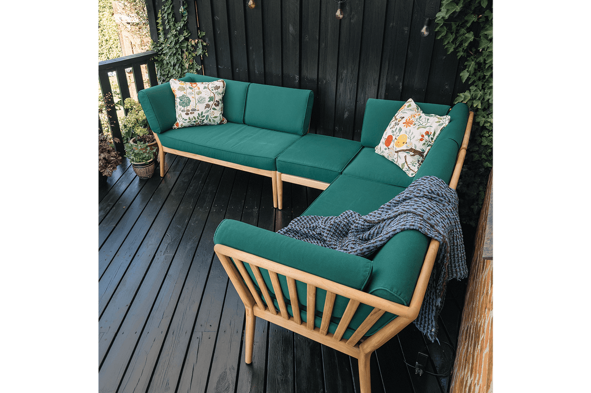 Sienna teak high back loungesofa - højre