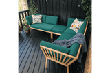 Sienna teak high back loungesofa - højre