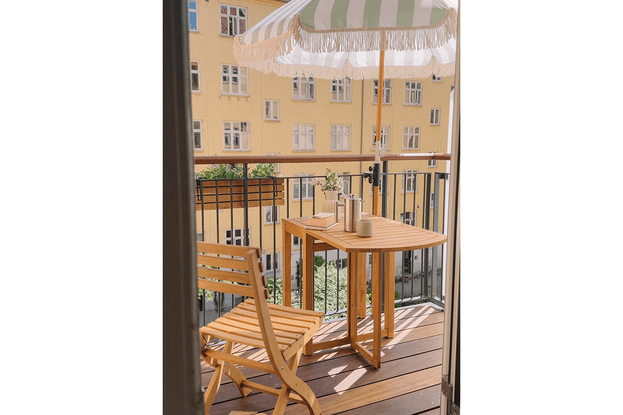 Vilma teak klapbord 60 x 40 cm