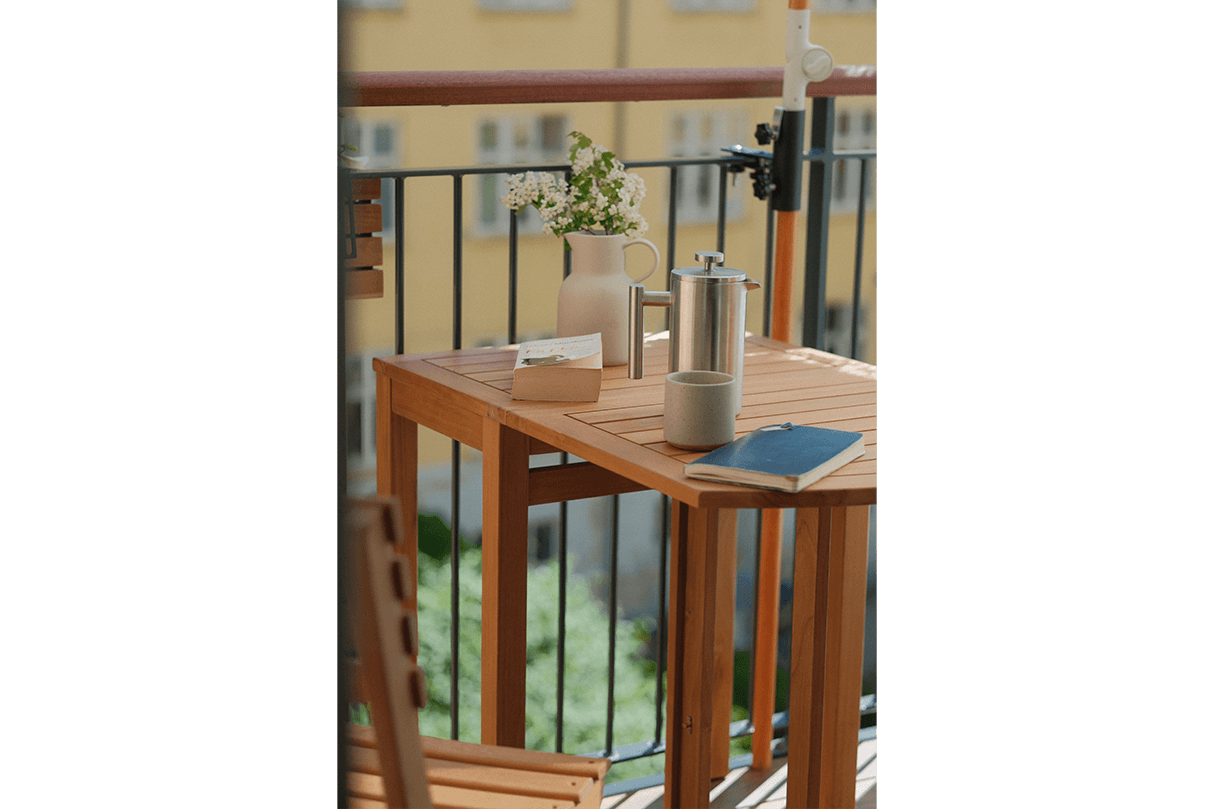 Vilma teak klapbord 60 x 40 cm