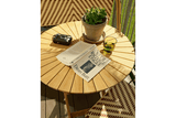 Rozette teak klapbord Ø70 cm