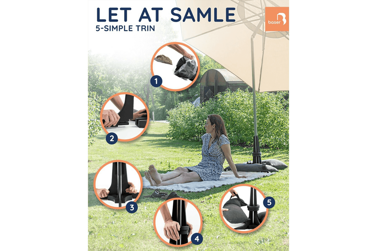 Baser parasolfod 40 kg