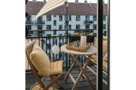 Nova teak foldebord Ø70 cm