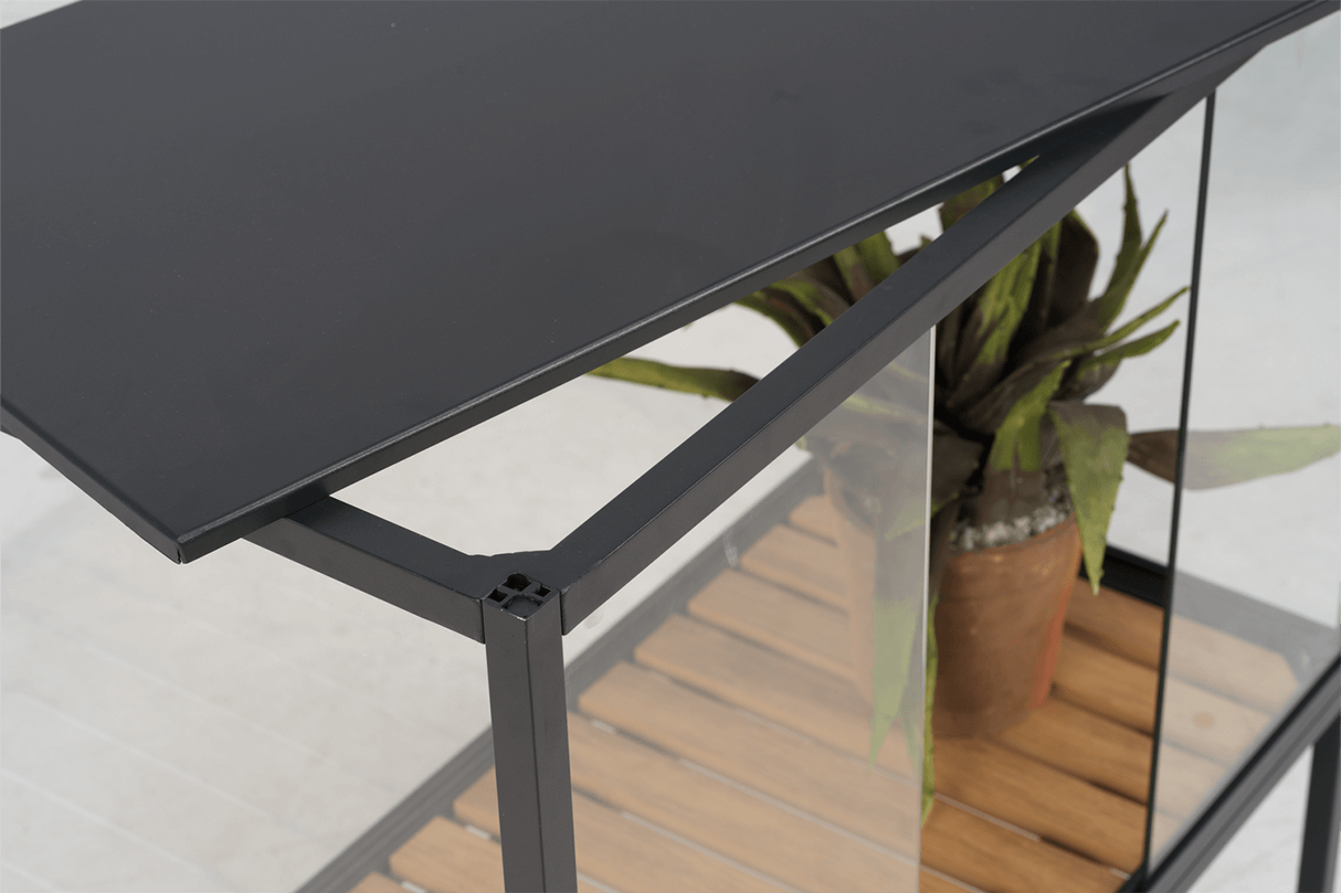 Drivhus med hylde til planter - lille