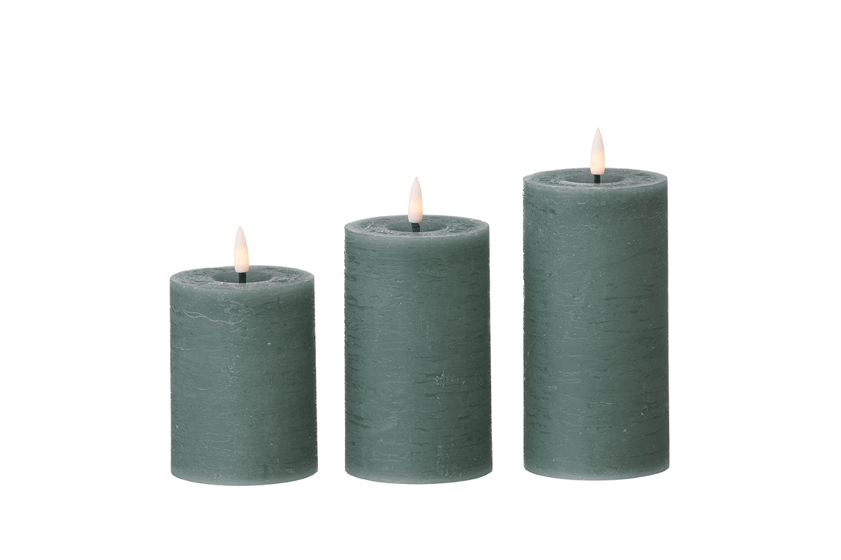 LED rustic bloklys Ø7 cm