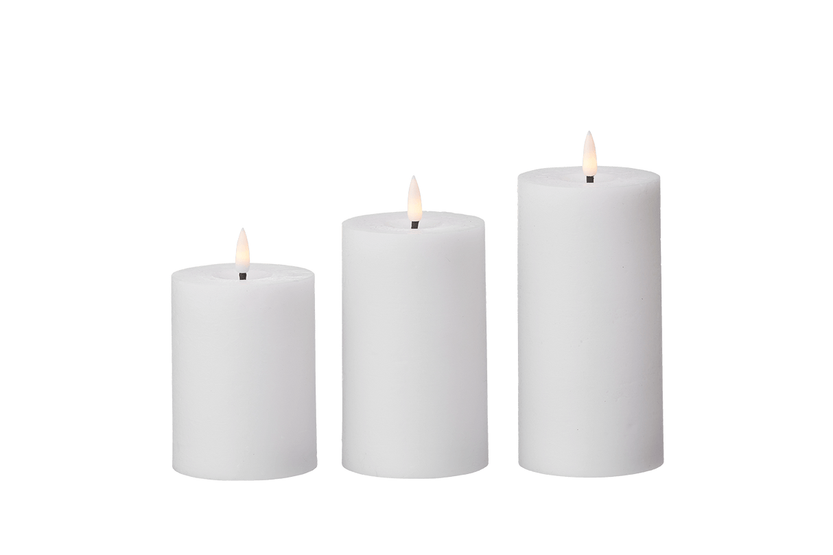 LED rustic bloklys Ø7 cm