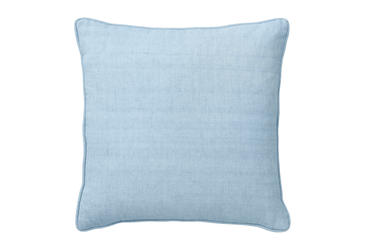 Luxury light linen pudetræk m.pyntekant 50 x 50 cm