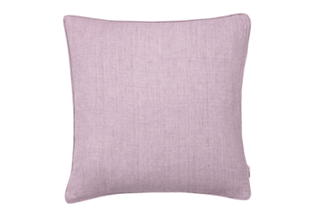 Luxury light linen pudetræk m.pyntekant 50 x 50 cm