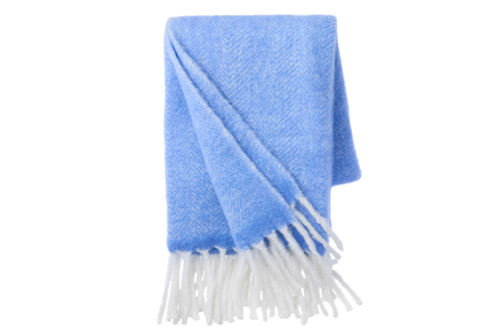 Mathea sildebensmønster uldplaid