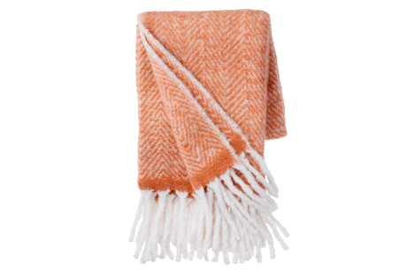 Mathea sildebensmønster uldplaid