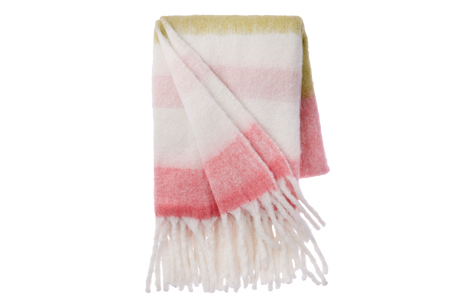 Mathea stribet uldplaid