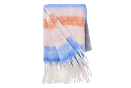 Mathea stribet uldplaid