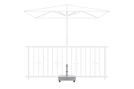 Derby granit parasolfod med hjul 25 kg