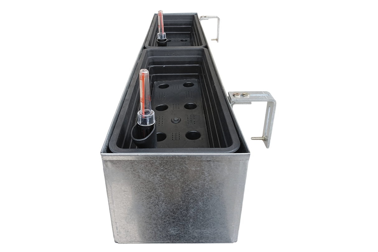 Liva galvaniseret altankasse med selvvanding 60 / 80 / 100 cm