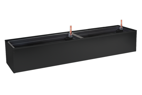 Liva sort altankasse med selvvanding 60 / 80 / 100 cm