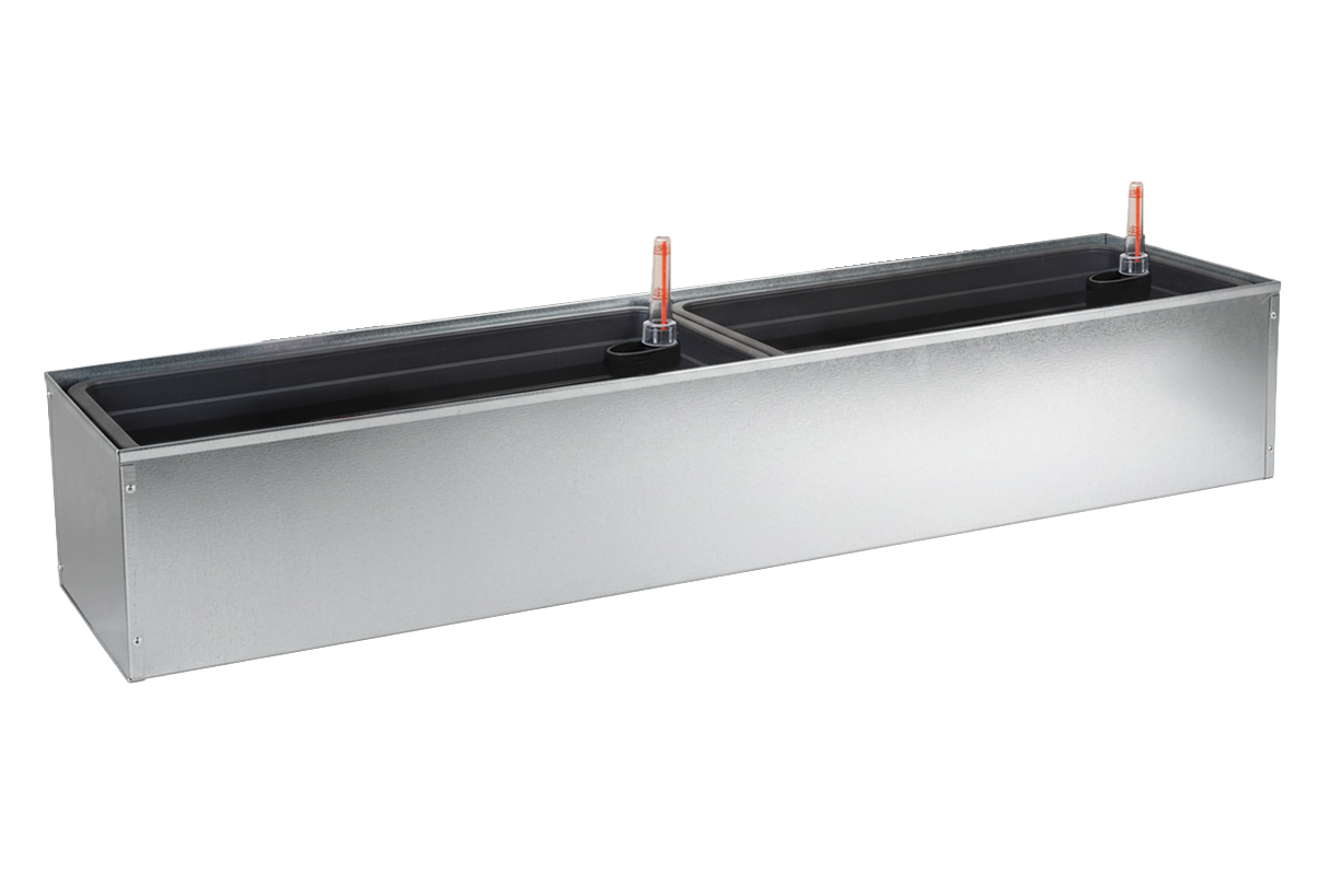 Liva galvaniseret altankasse med selvvanding 60 / 80 / 100 cm