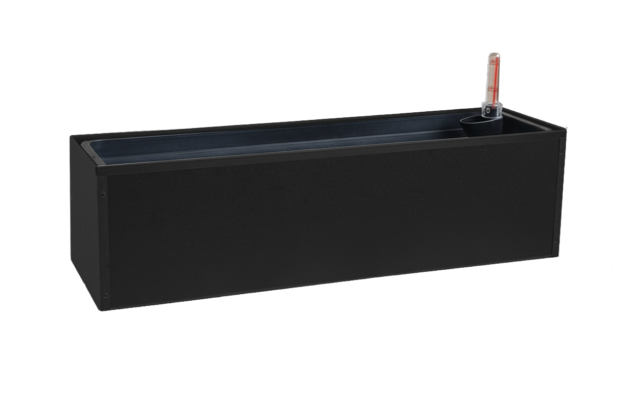 Liva sort altankasse med selvvanding 60 / 80 / 100 cm