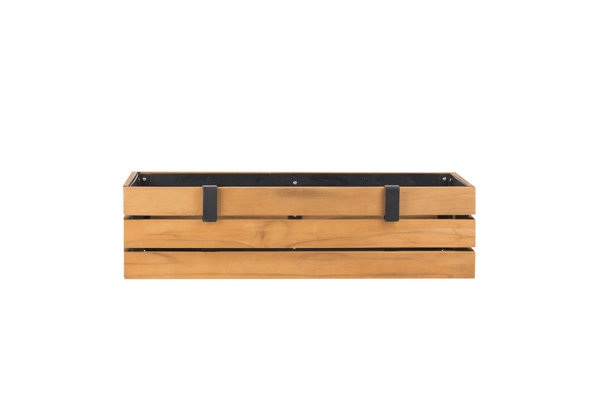 Mille teak plantekasse til gitter 50 x 21 cm