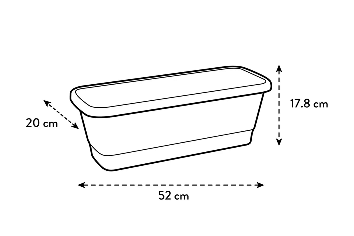 Noa altankasse med selvvandning 52 cm