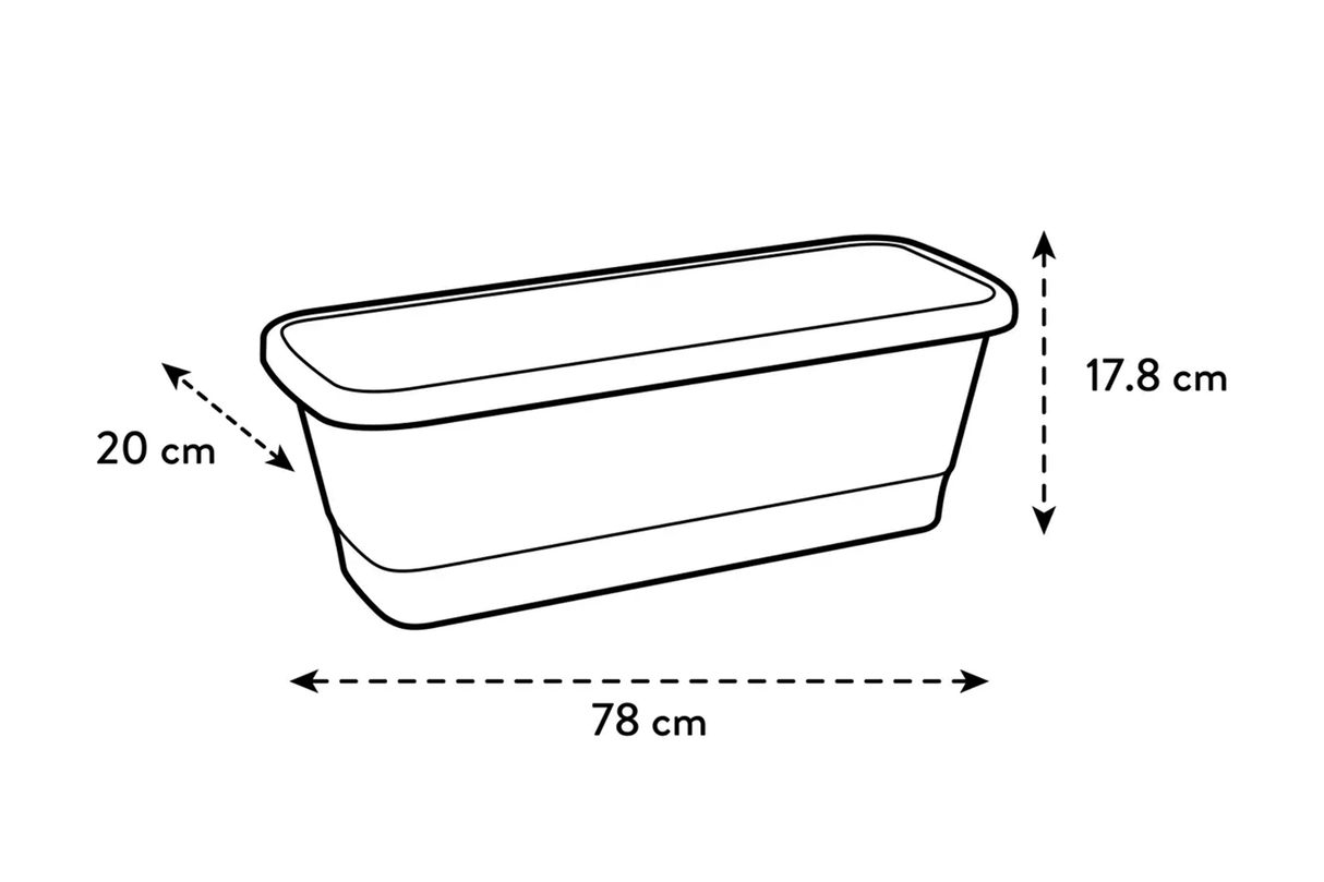 Noa altankasse med selvvandning 80 cm