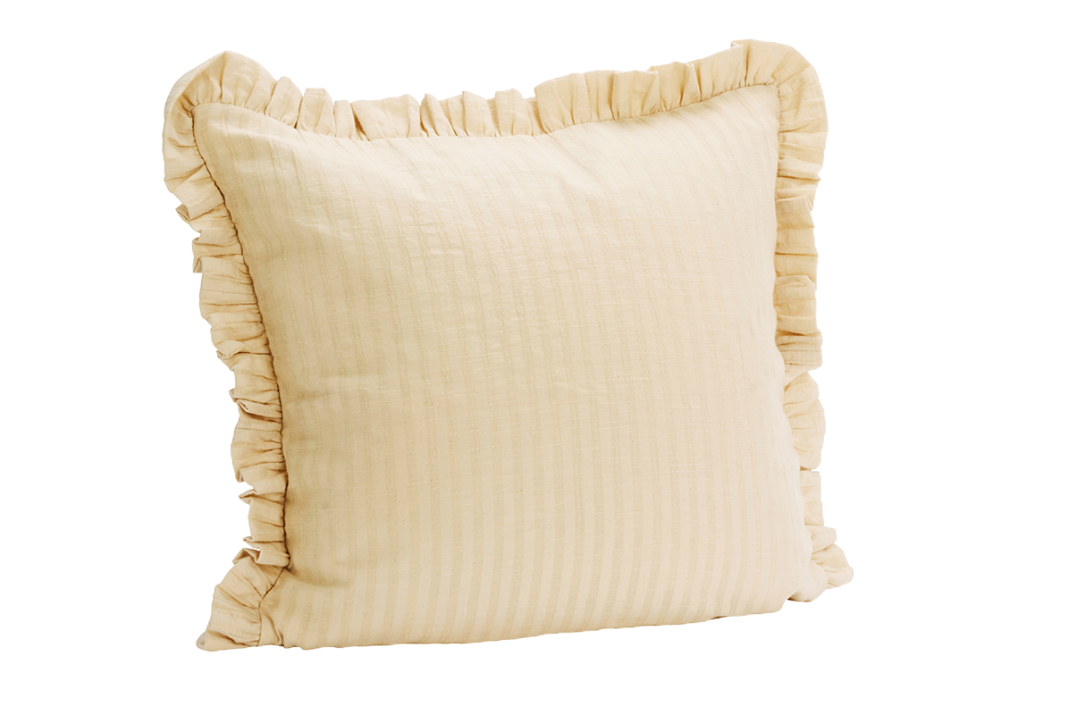 Pudebetræk med flæser 50 x 50 cm