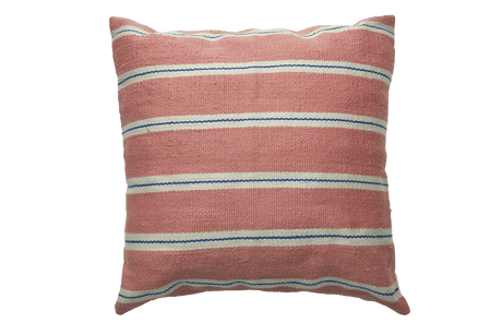 Recycle stribede pude 60 x 60 cm