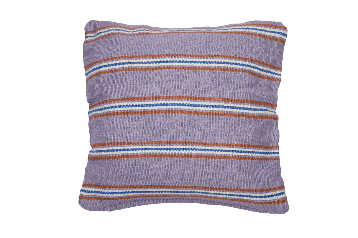 Recycle stribede pude 60 x 60 cm