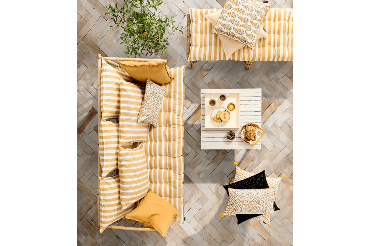 Roma basil madras 55 x 155 cm