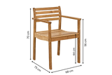 Rosenholm teakstol