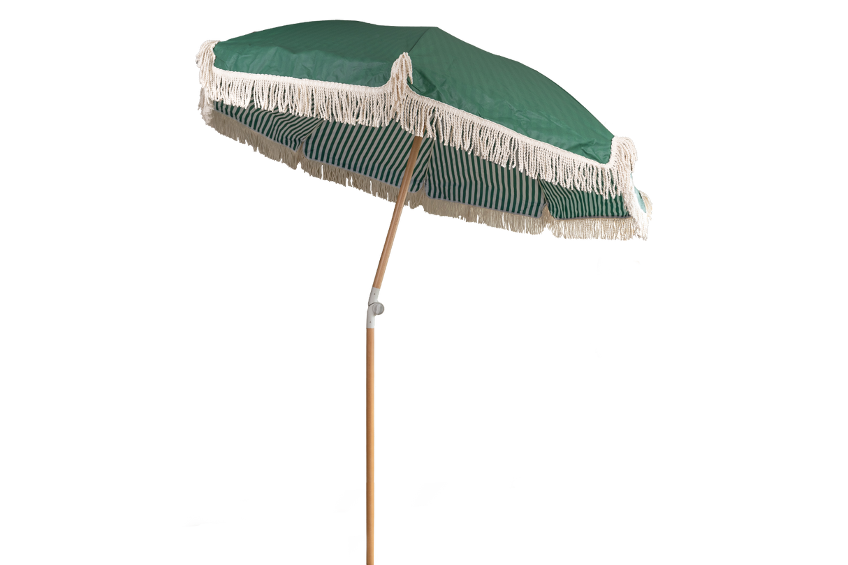 Sally dobbeltsidet parasol med knæk Ø155 / Ø180 cm