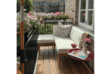 Sienna teak puf / bord