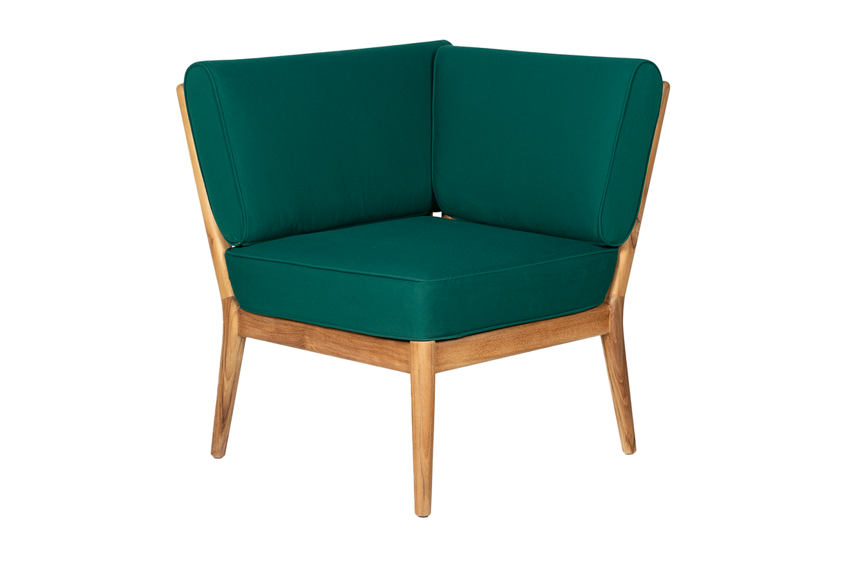 Sienna teak high back loungesofa - hjørne