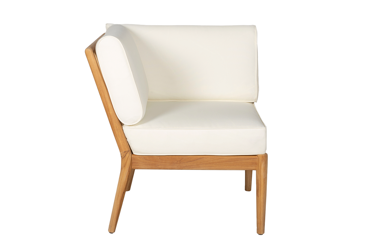 Sienna teak high back loungesofa - hjørne