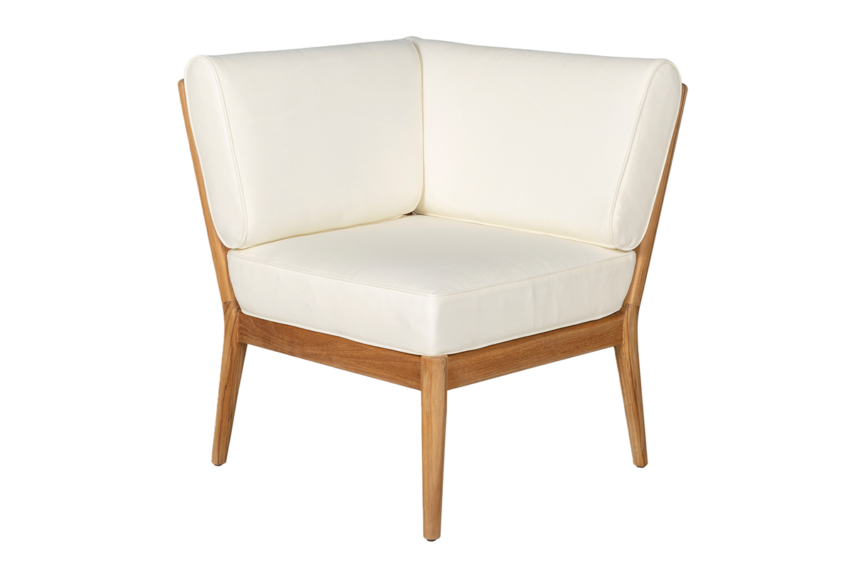 Sienna teak high back loungesofa - hjørne