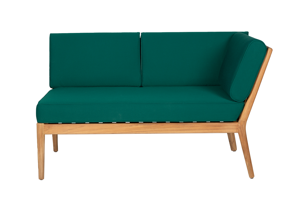 Sienna teak high back loungesofa - højre