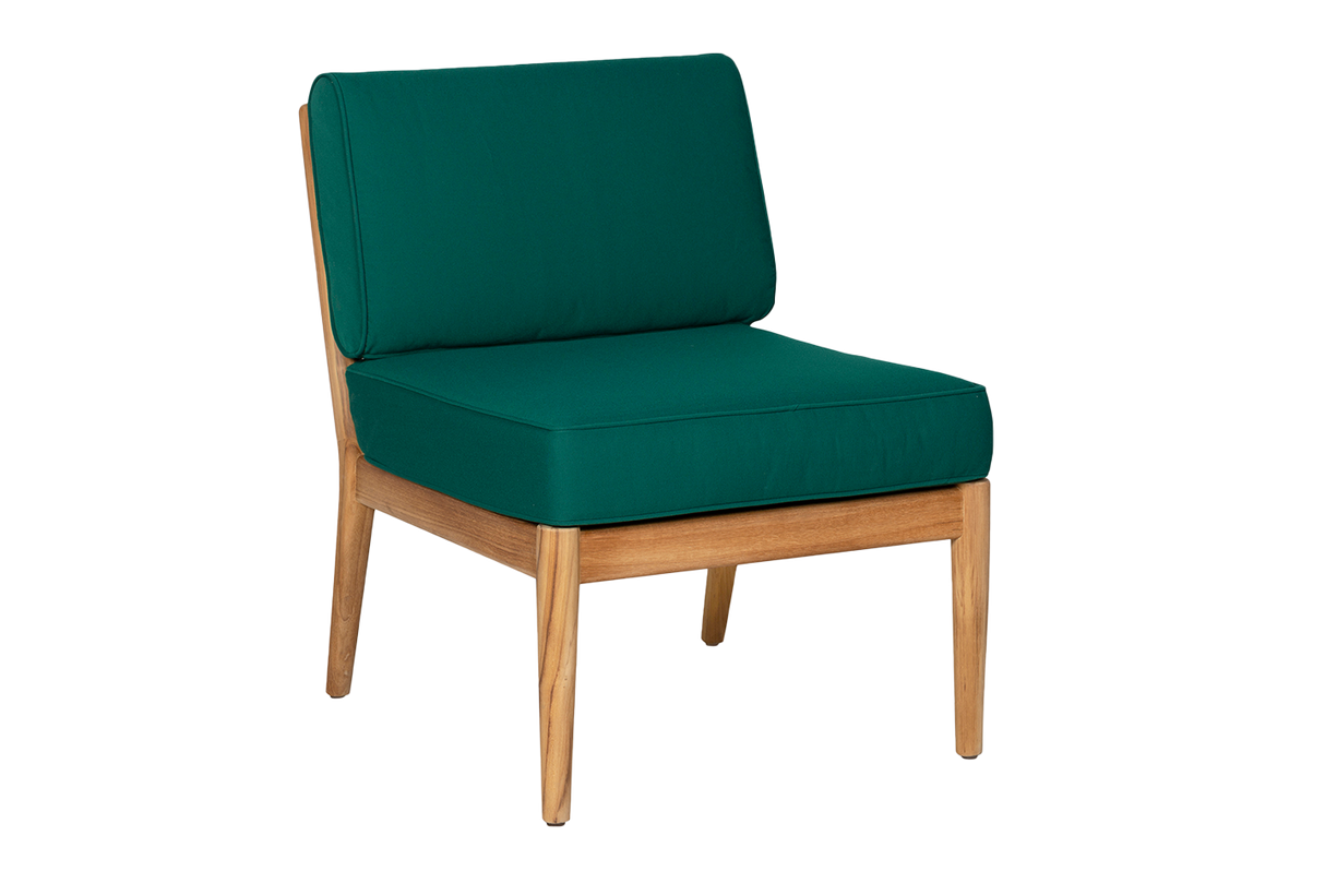 Sienna teak high back loungesofa - midtermodul