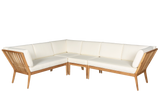 Sienna teak high back loungesofa - hjørne