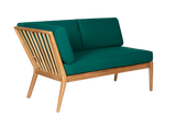 Sienna teak high back loungesofa - venstre