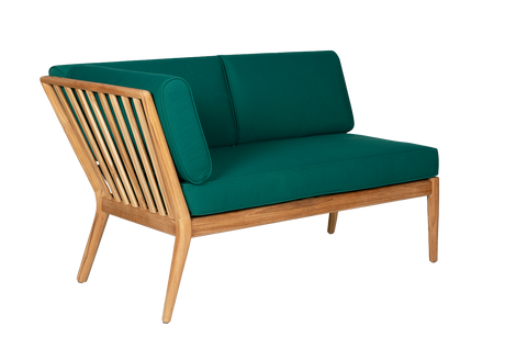 Sienna teak high back loungesofa - venstre