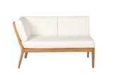 Sienna teak high back loungesofa - venstre