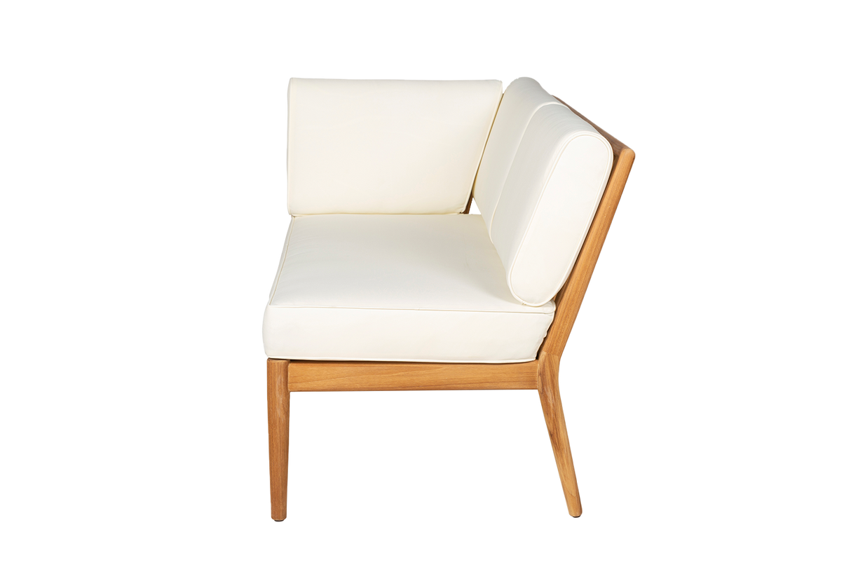 Sienna teak high back loungesofa - venstre